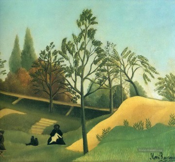Blick auf die Befestigungsanlagen Henri Rousseau Post Impressionismus Naive Primitivismus Ölgemälde